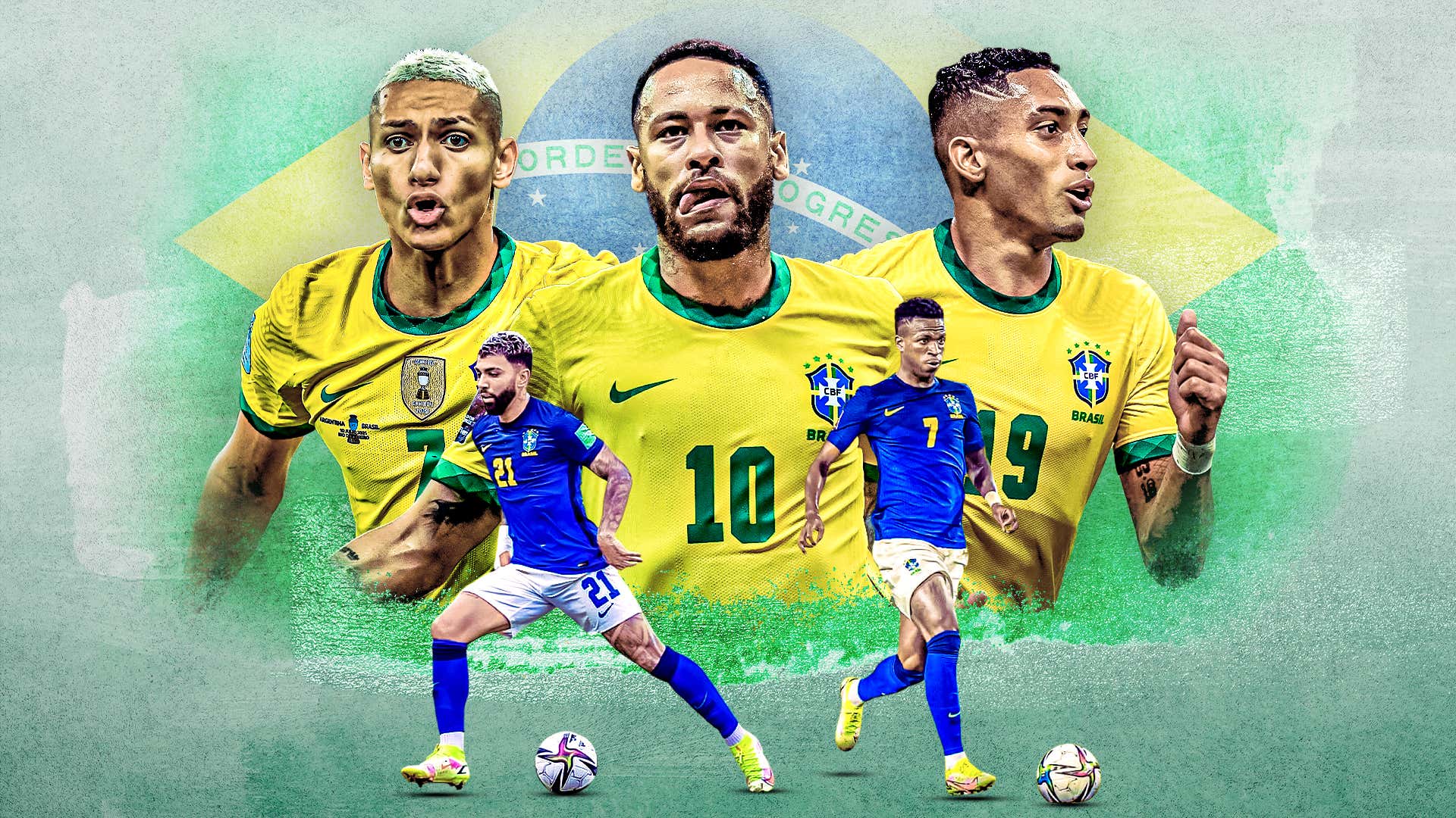 Brazil World Cup striker selection GFX