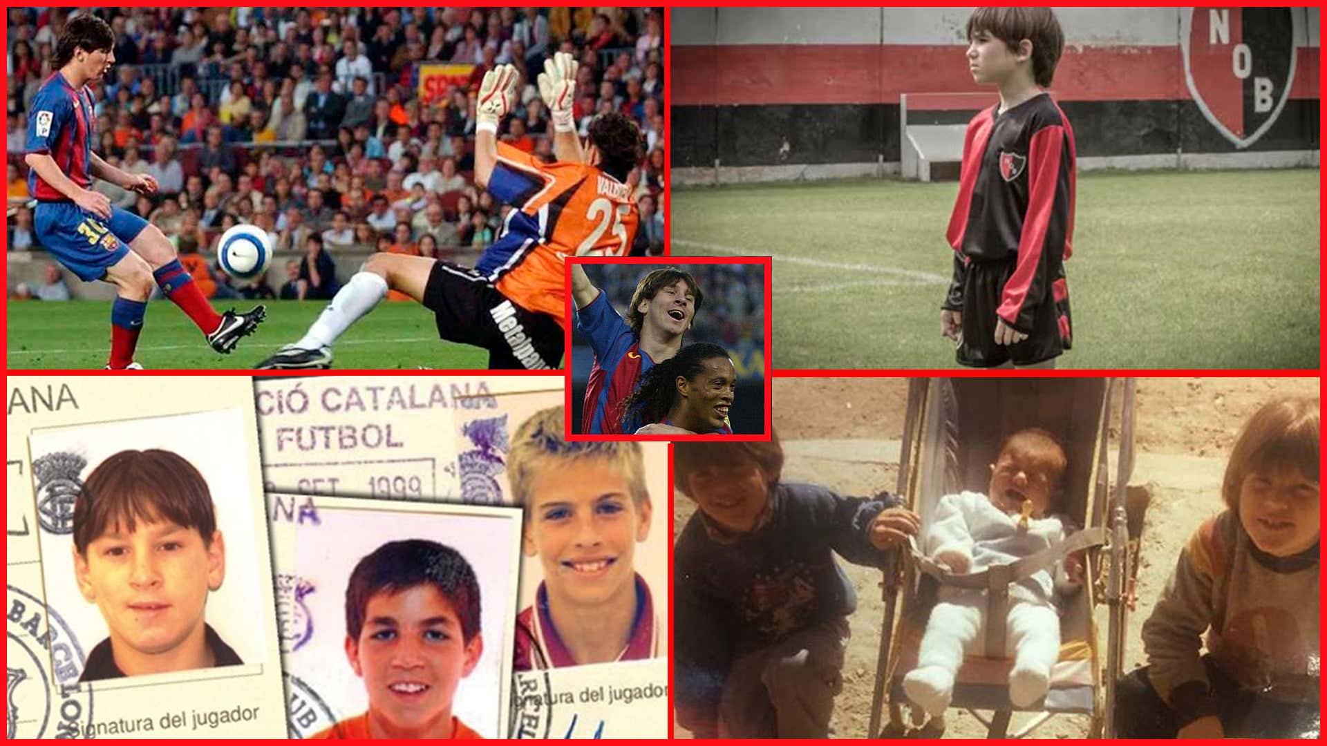 La foto-historia de Messi: De la cuna hasta su primer gol