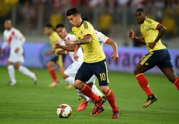 James Rodriguez Peru Colombia Eliminatorias 10102017
