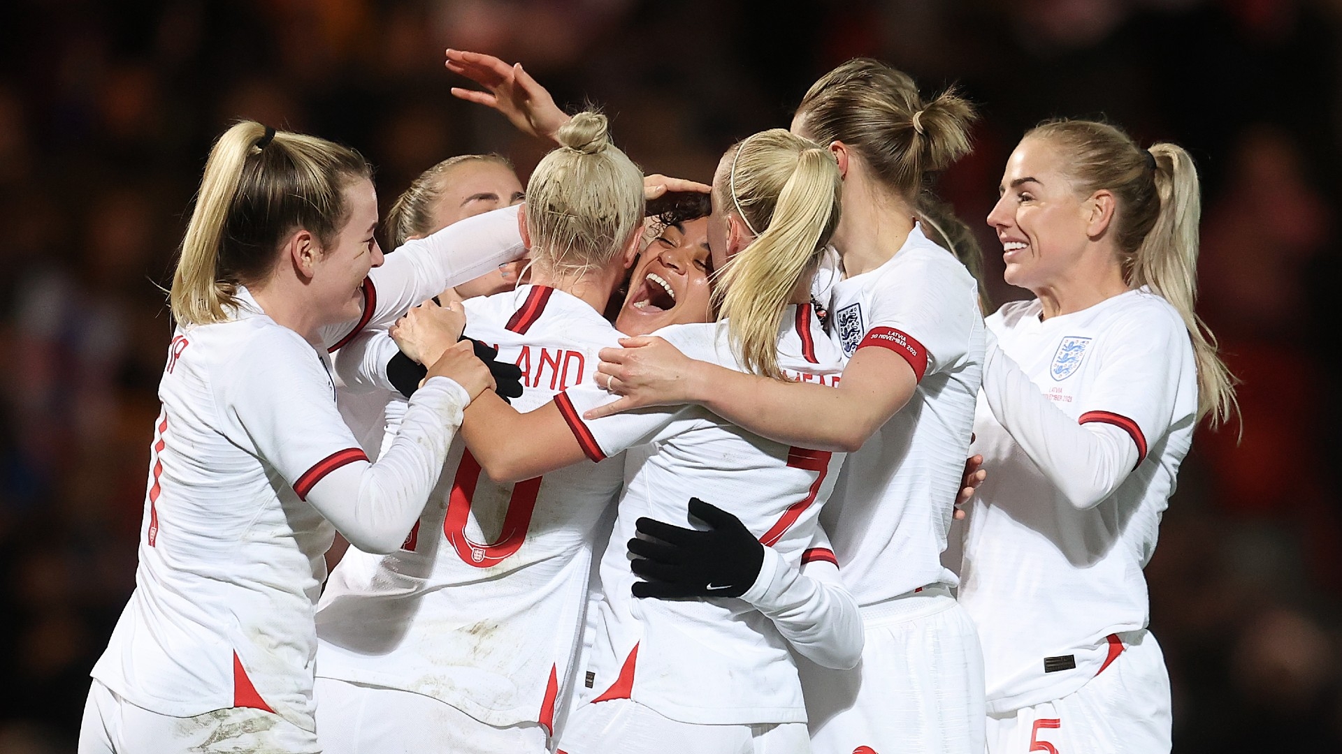 england fire 20 past latvia in record breaking rout as white makes history goal com