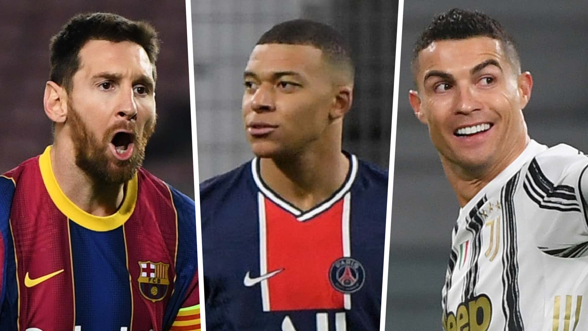 Messi Mbappe Ronaldo 2021