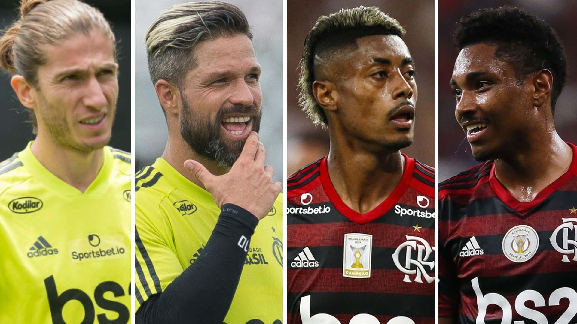 Filipe Luís Diego Bruno Henrique Vitinho Flamengo 2020