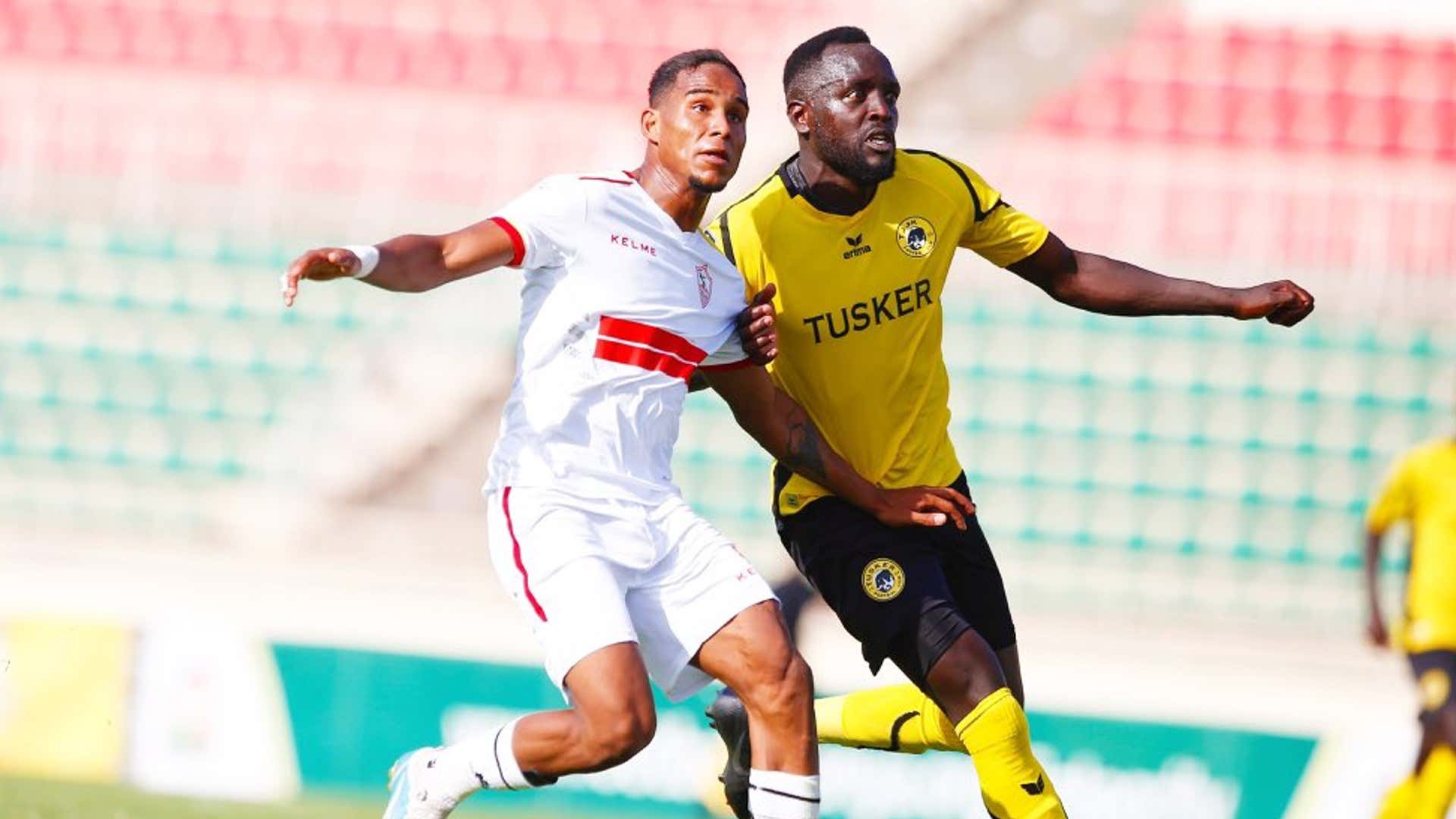 يوجين اسيكه من توسكر ضد الزمالك المصري.