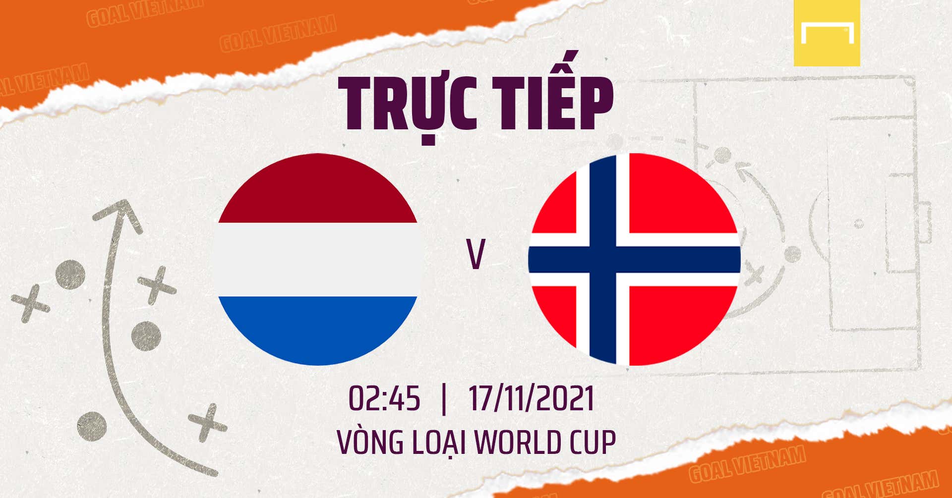 Live Netherlands vs Norway WCQ 2022 GFX