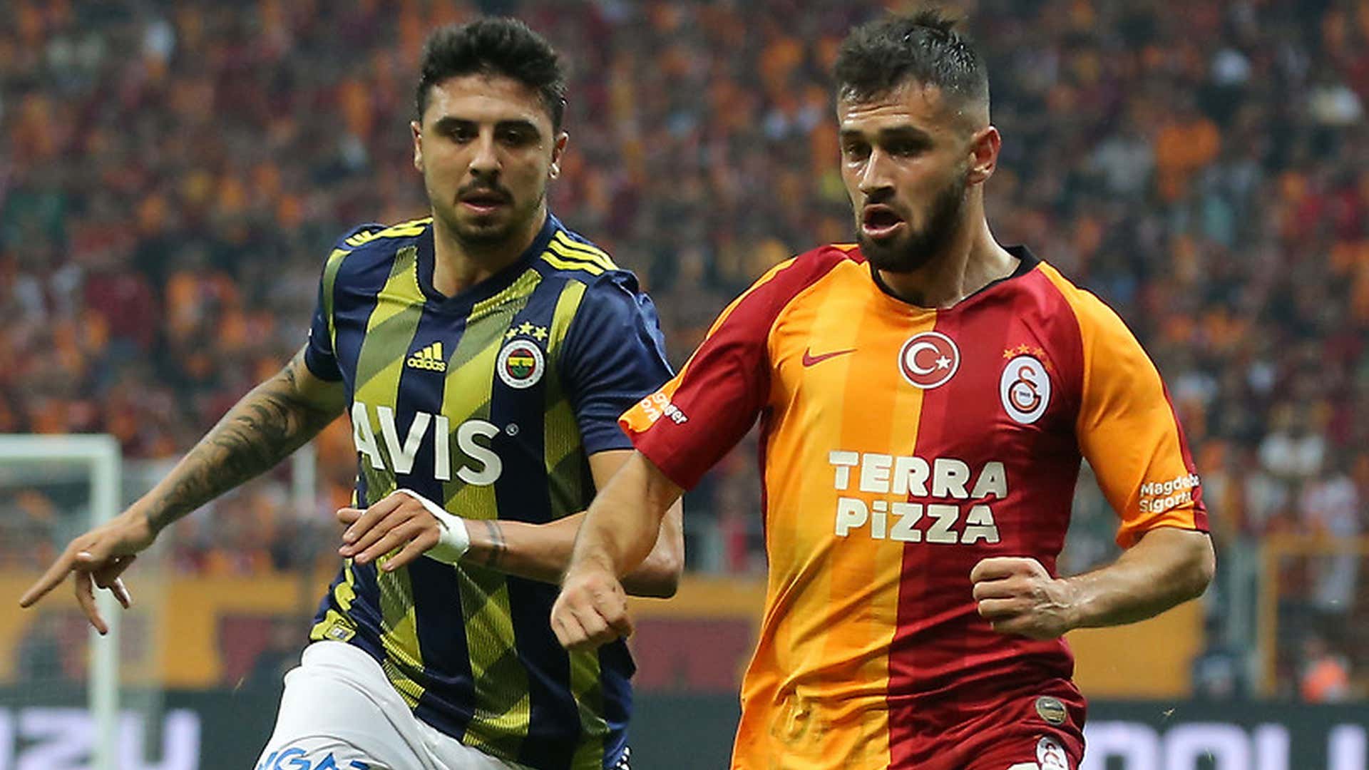 Galatasaray-Fenerbahçe maçından Ozan Tufan ve Ömer Bayram mücadelesi