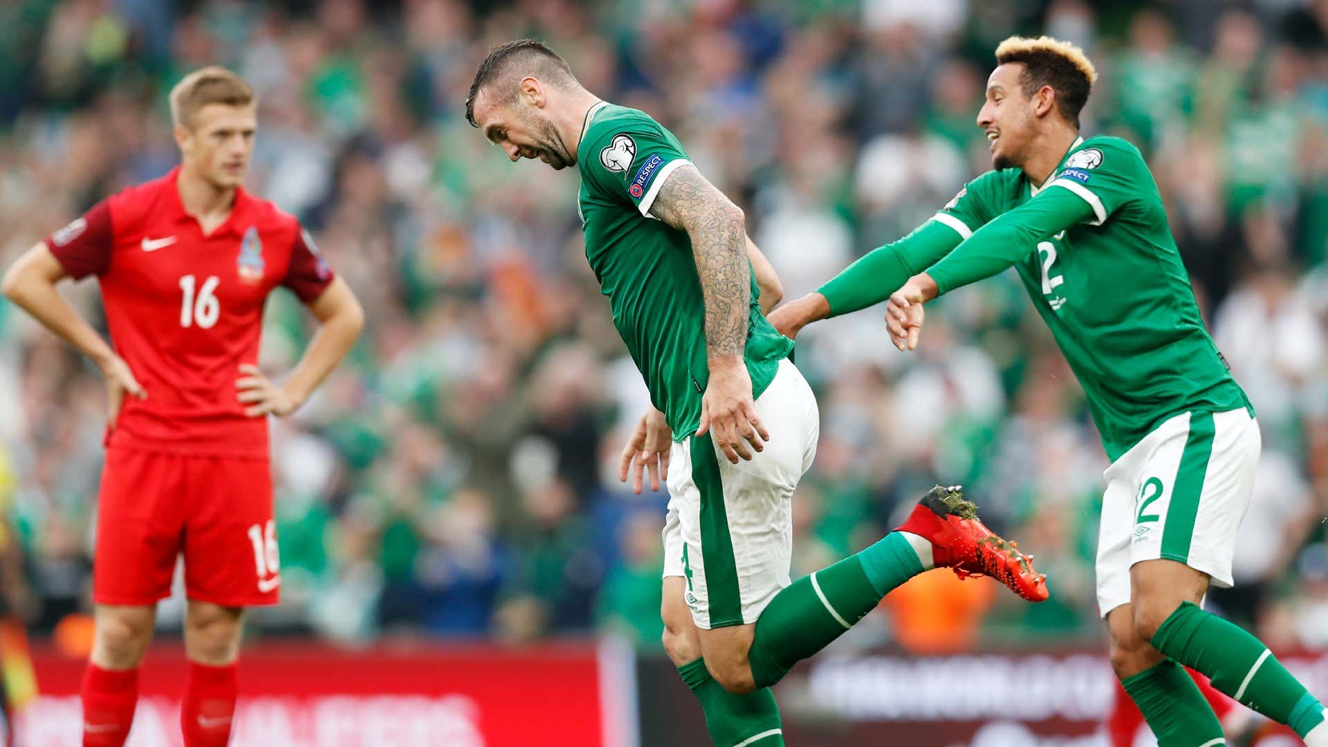 Shane Duffy Ireland vs Azerbaijan 2022 World Cup qualifier