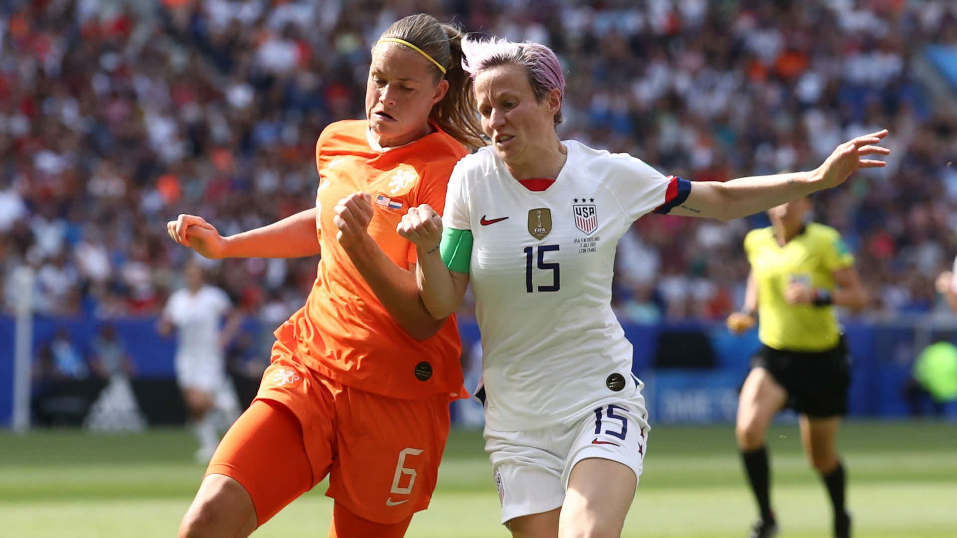 Amouk Dekker Megan Rapinoe USWNT Netherlands Women's World Cup 2019