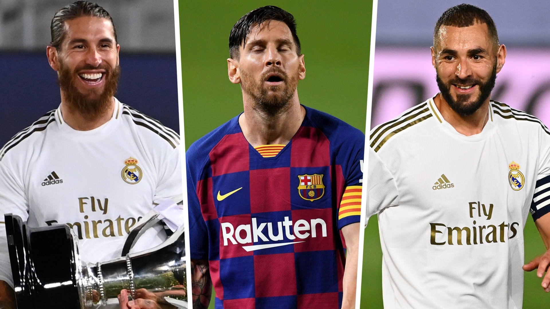 messi ramos benzema lead la liga team of the season goal com