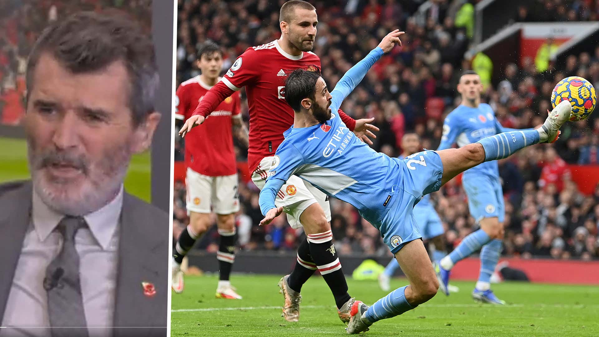 'I give up' - De Gea & Shaw destroyed with the aid of Keane in 1/2-time rant