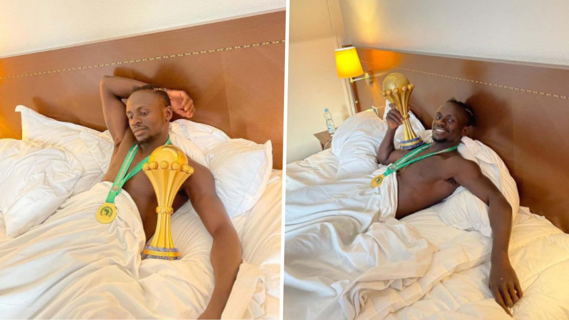 Mane takes Afcon trophy to bed as Mendy and Senegal team-mates dance through hotel after final win over Egypt | Goal.com