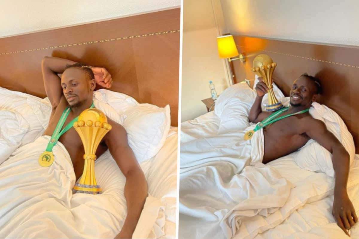 Mane takes Afcon trophy to bed as Mendy and Senegal team-mates dance through hotel after final win over Egypt | Goal.com