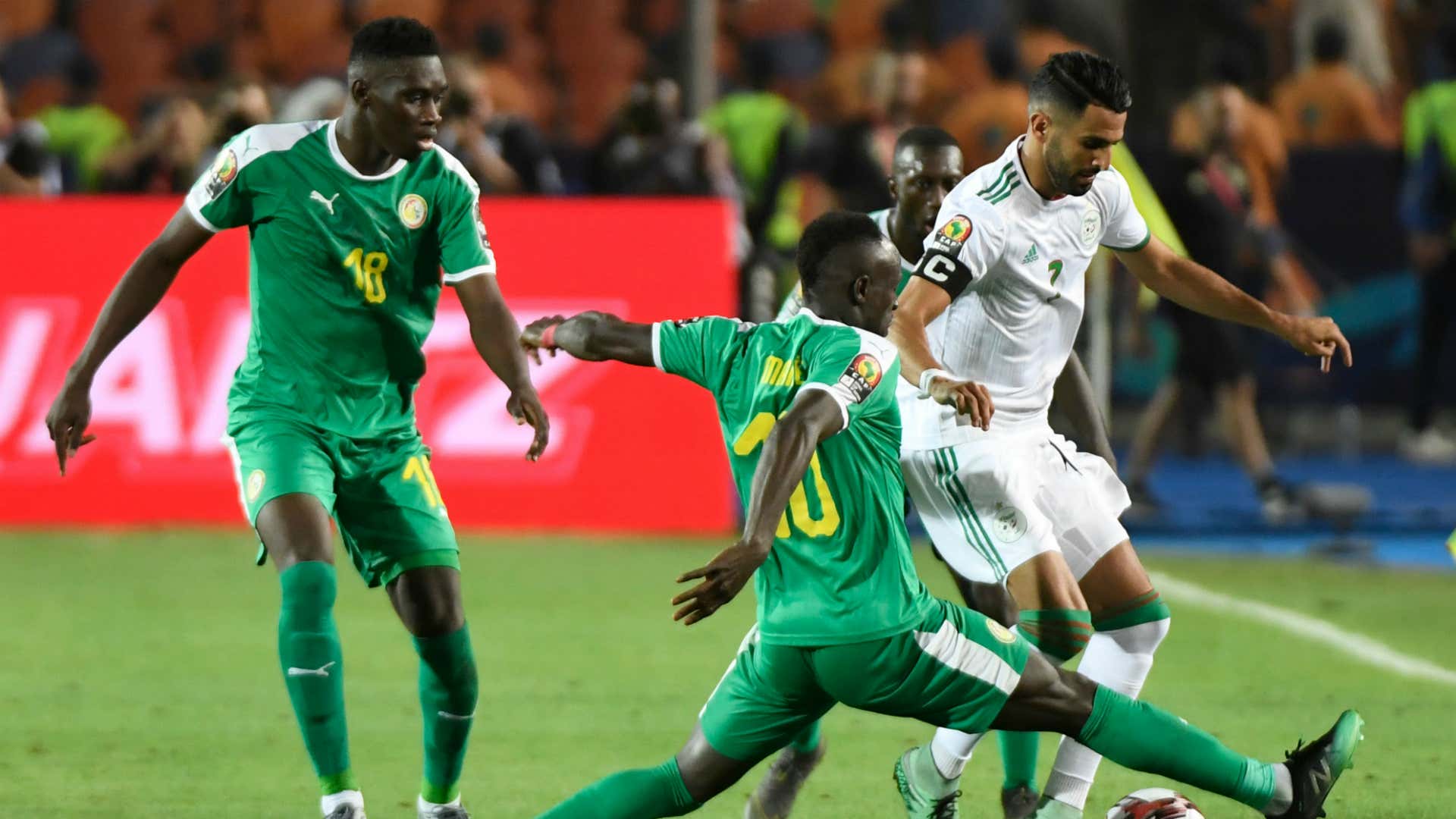 Riyad Mahrez, Sadio Mane, Ismaila Sarr - Algeria vs Senegal