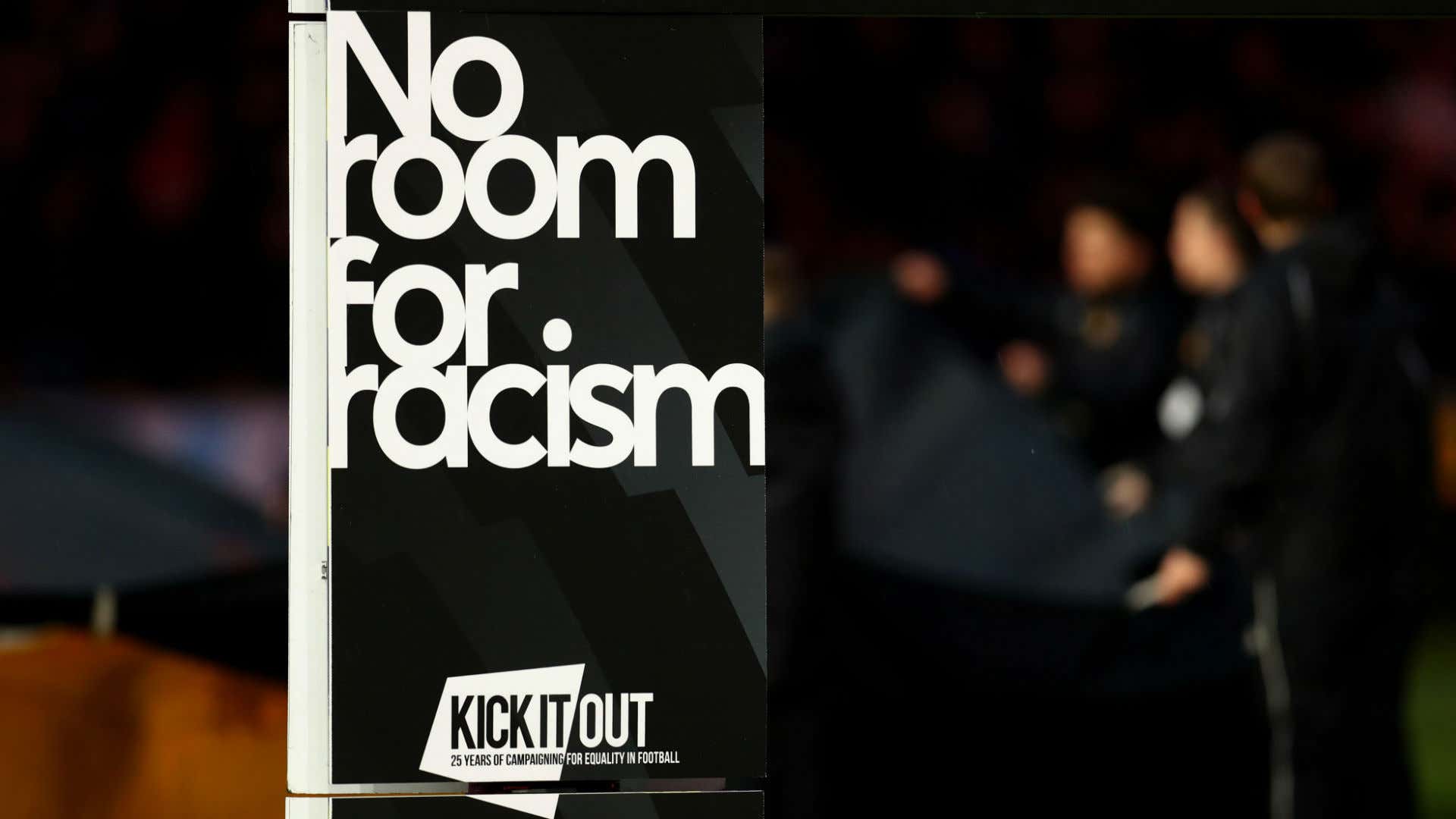 No room for racism football Kick it out