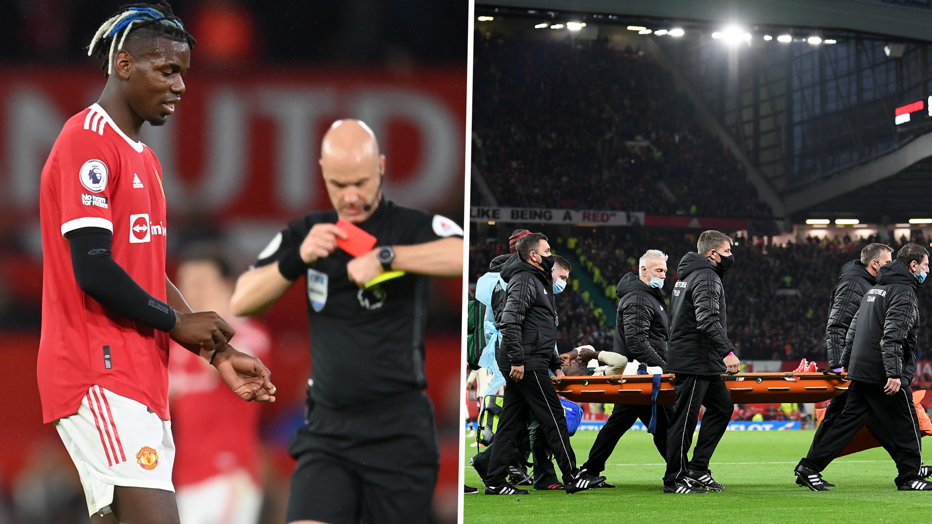  Pogba sent off after Keita horror challenge 