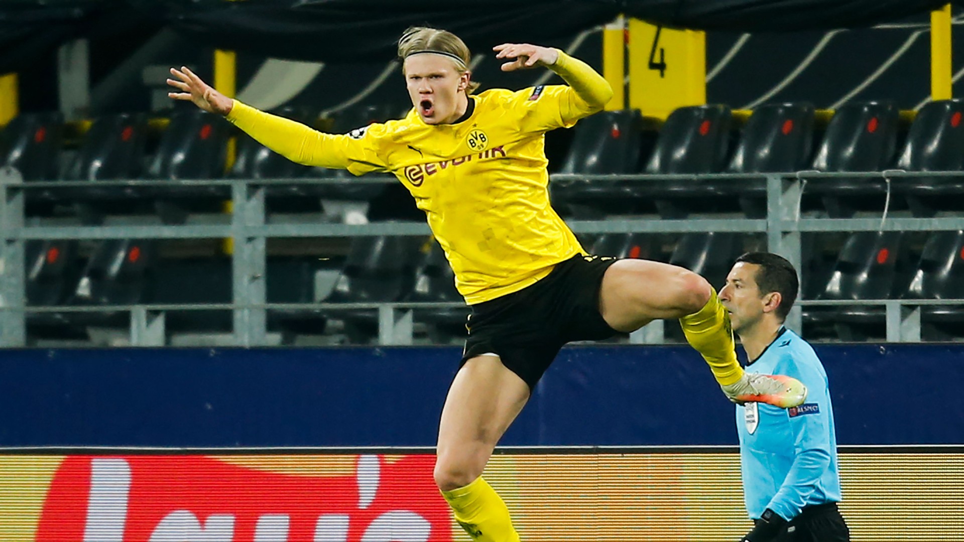 Haaland sets new Champions League record after disallowed goal and penalty retake | Goal.com