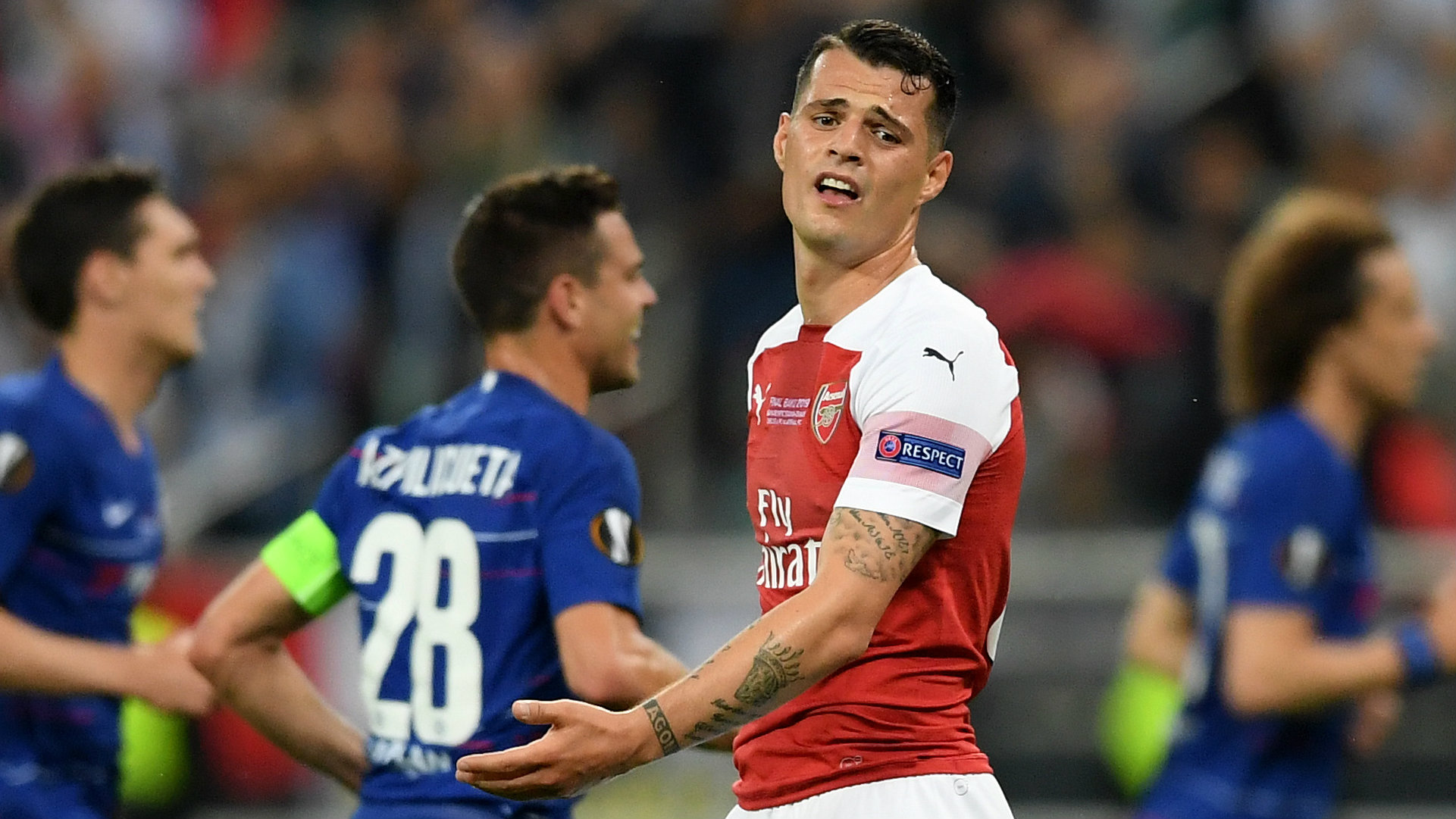 Arsenal News Granit Xhaka Reveals Dressing Room Reaction To Chelsea Disaster In Europa League Final Goal Com