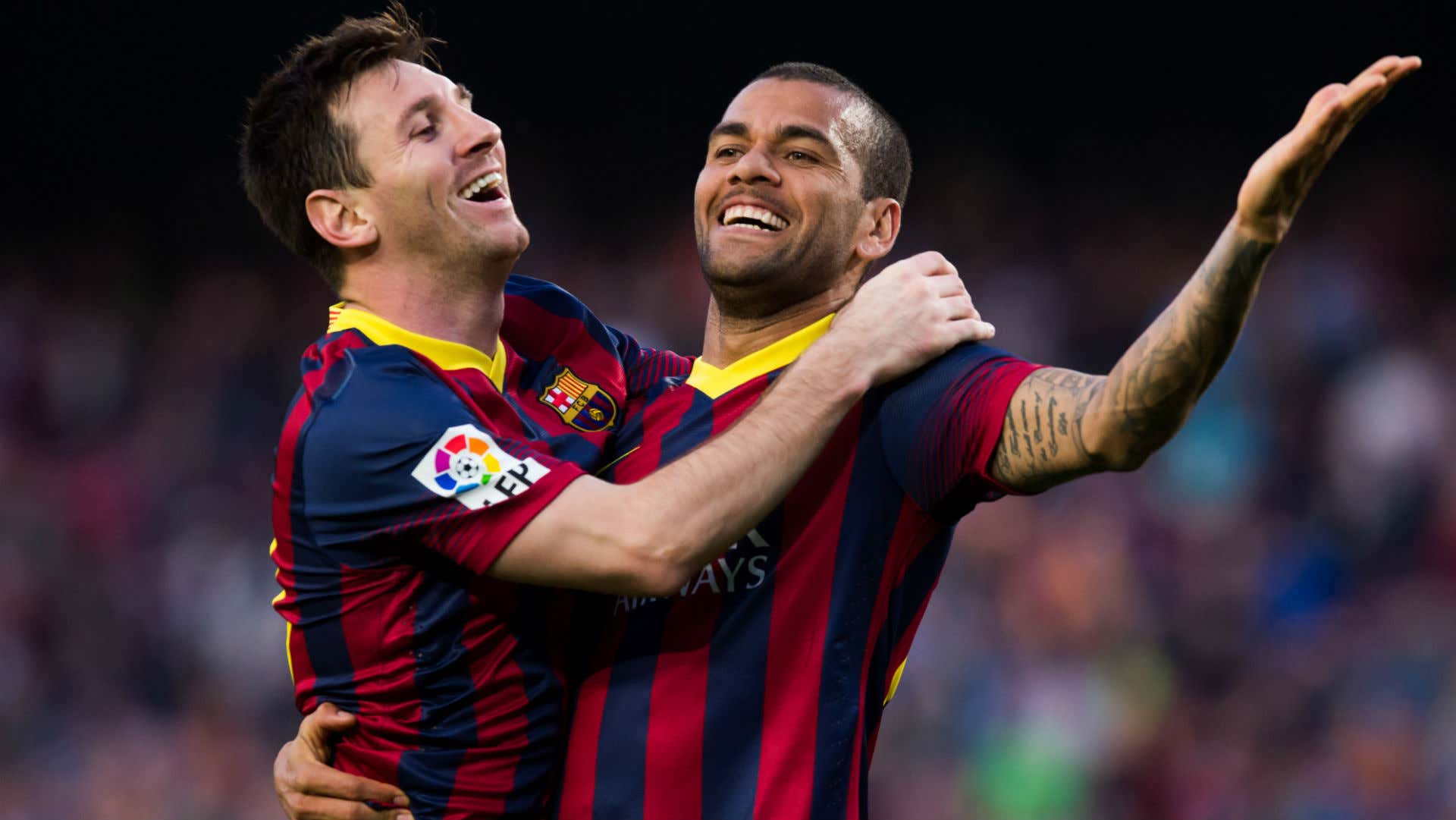 Barcelona - Dani Alves Lionel Messi