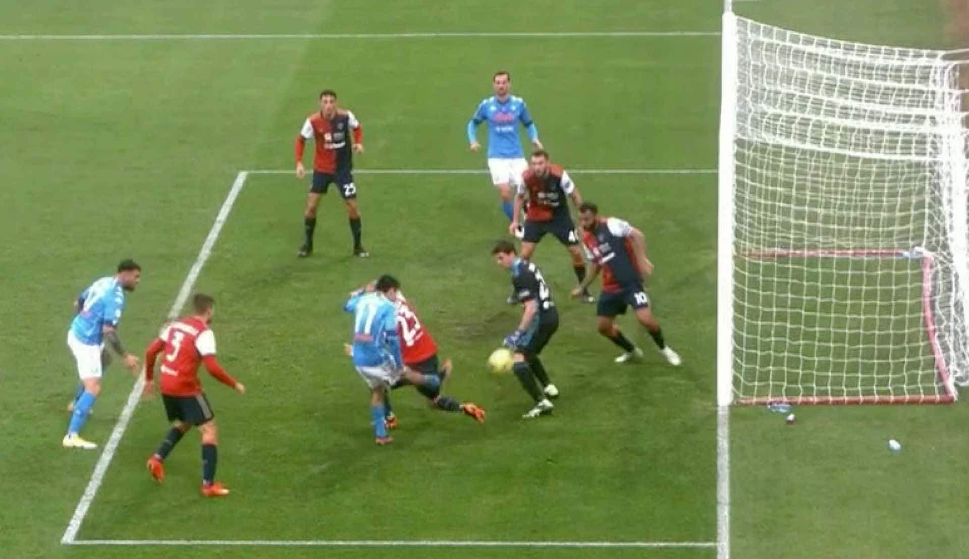 Gol Chucky Lozano Napoli Cagliari 2021