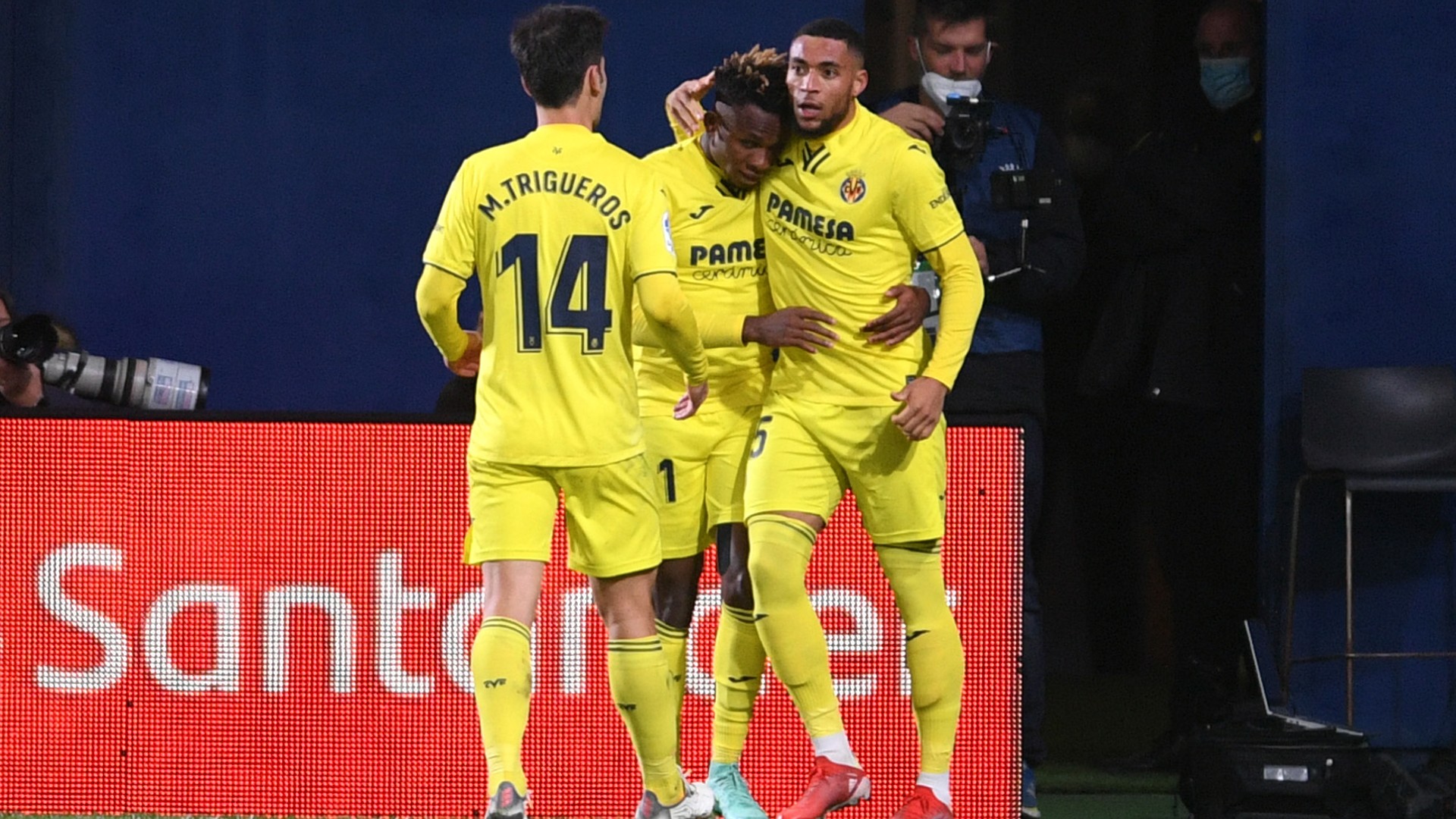 chukwueze opens la liga goal account in villarreal s loss to barcelona goal com