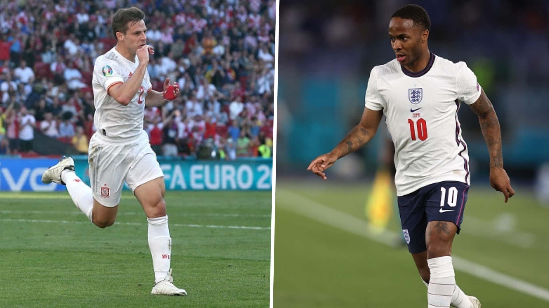 Cesar Azpilicueta, Raheem Sterling, Euro 2020