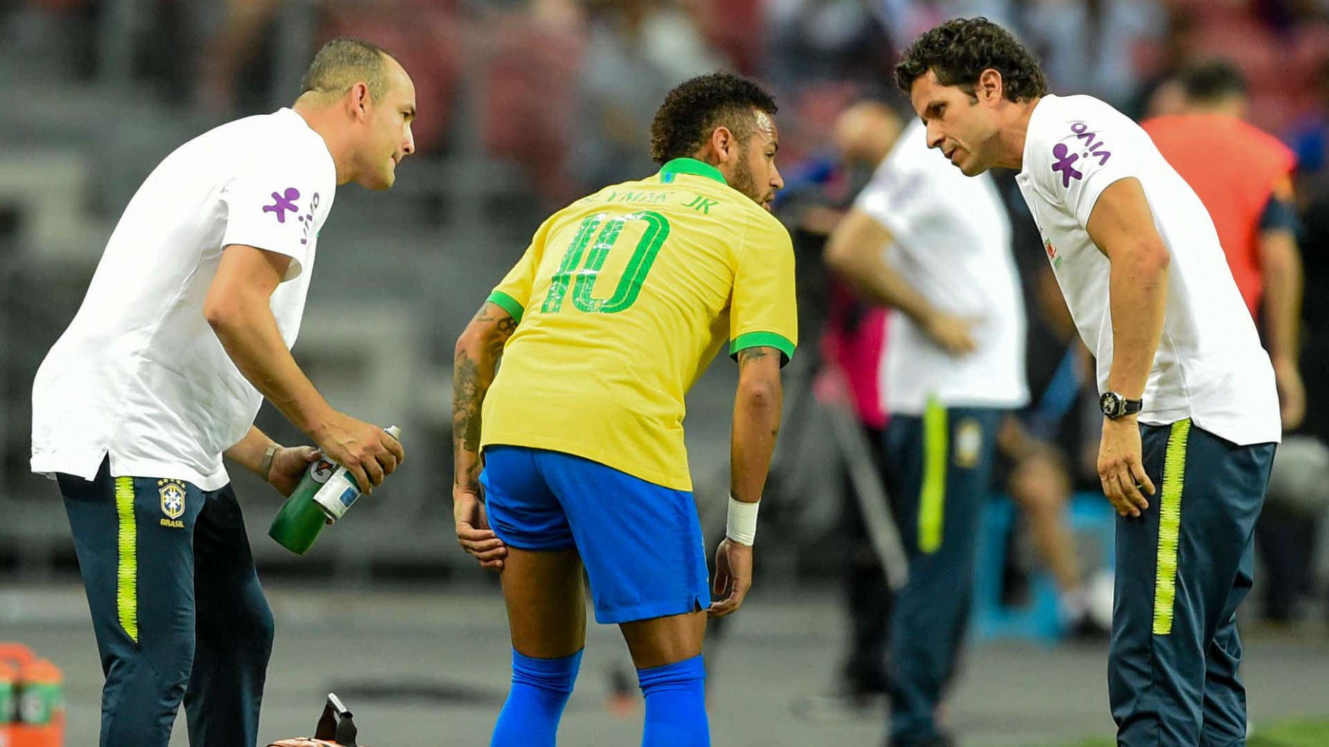Neymar injured Brazil Nigeria