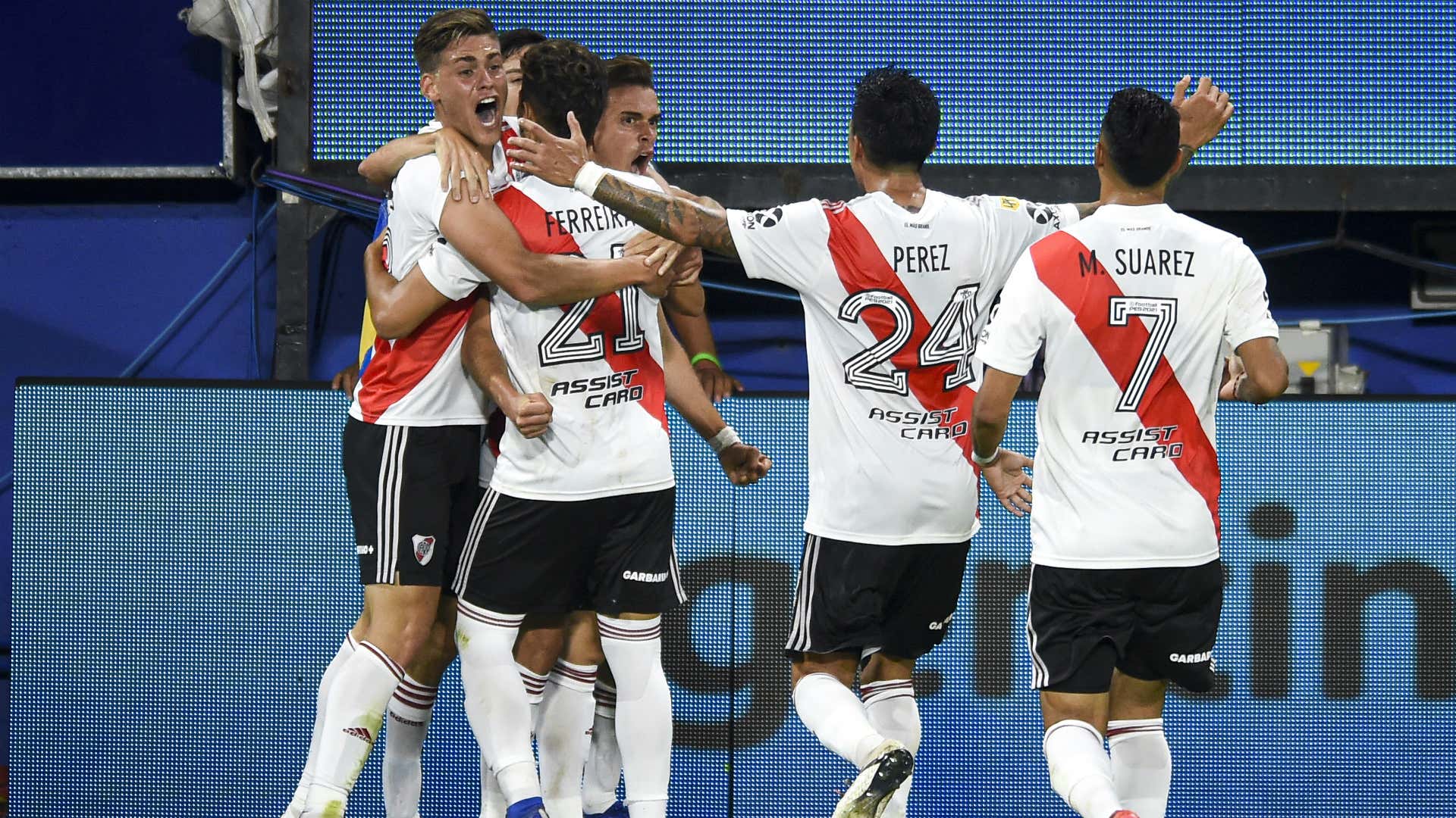 festejo gol River Boca Juniors River Plate Copa Maradona Liga Profesional 02012020