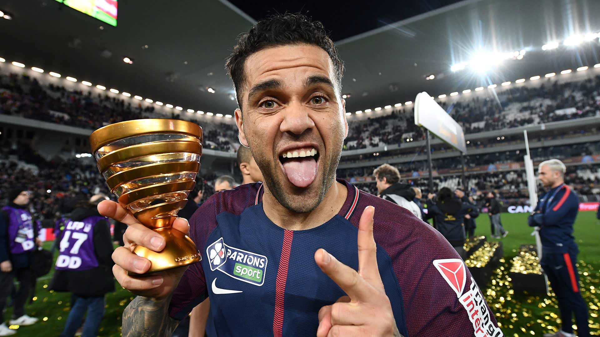 Dani Alves PSG 31032013 Coupe de la Ligue champions