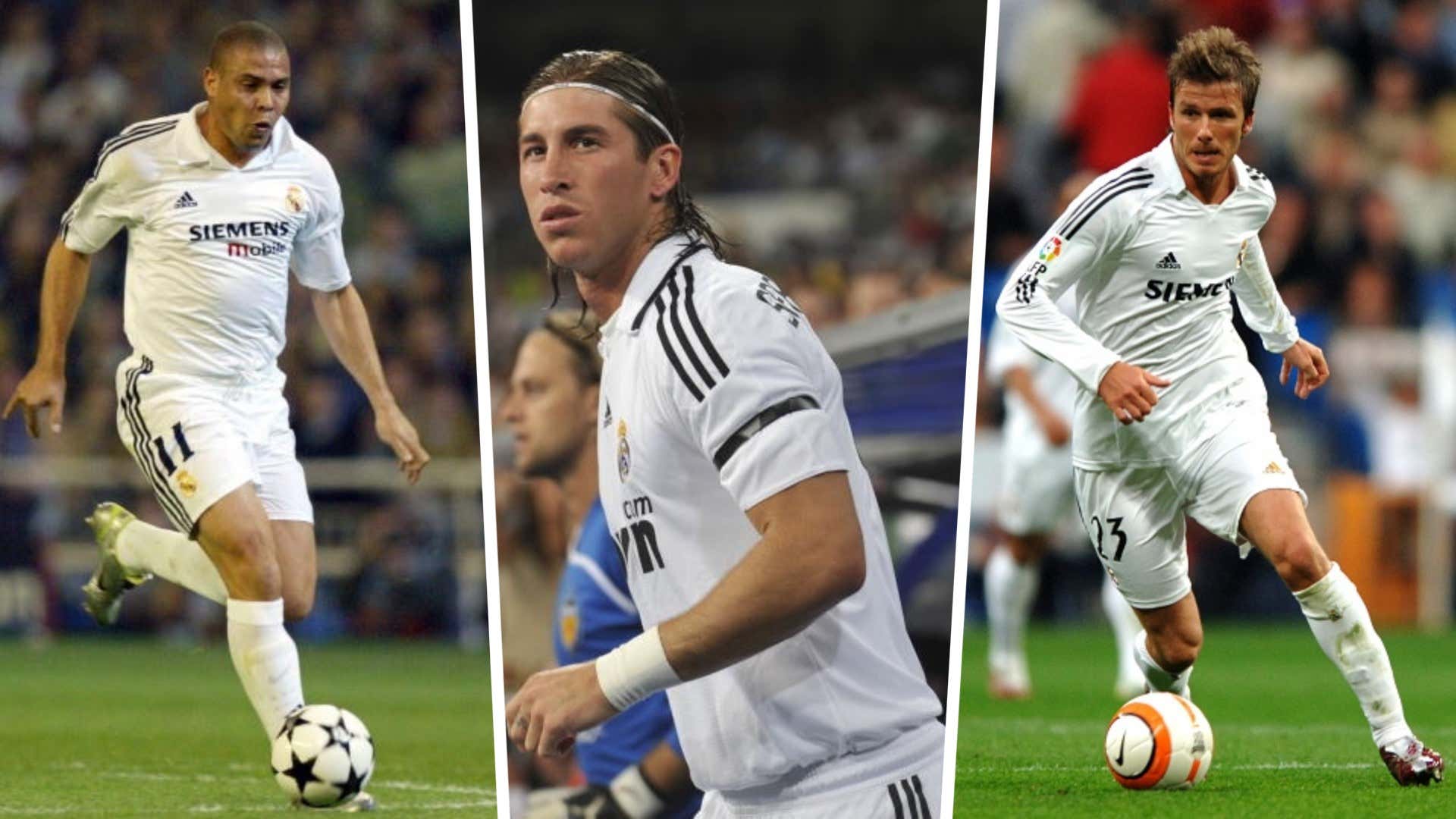 Ronaldo, Sergio Ramos, David Beckham, Real Madrid
