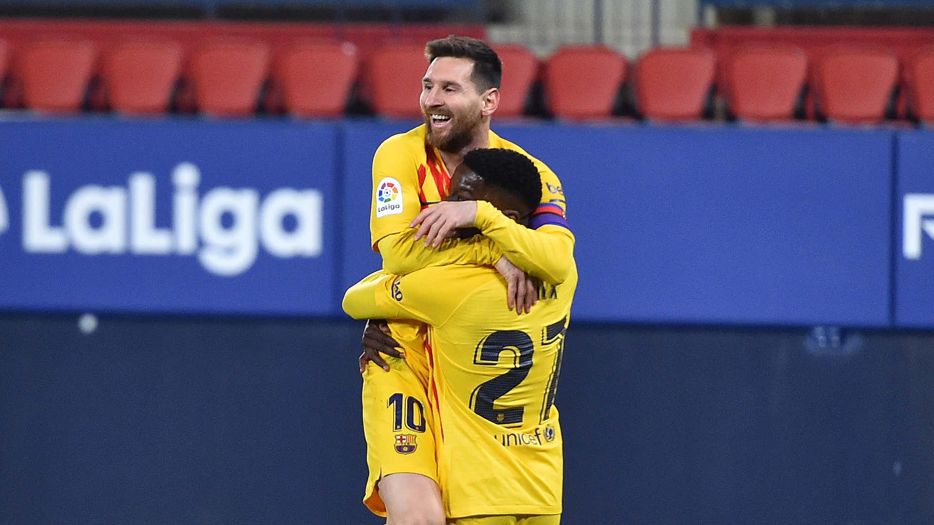 Ilaix Moriba y Messi, Barcelona