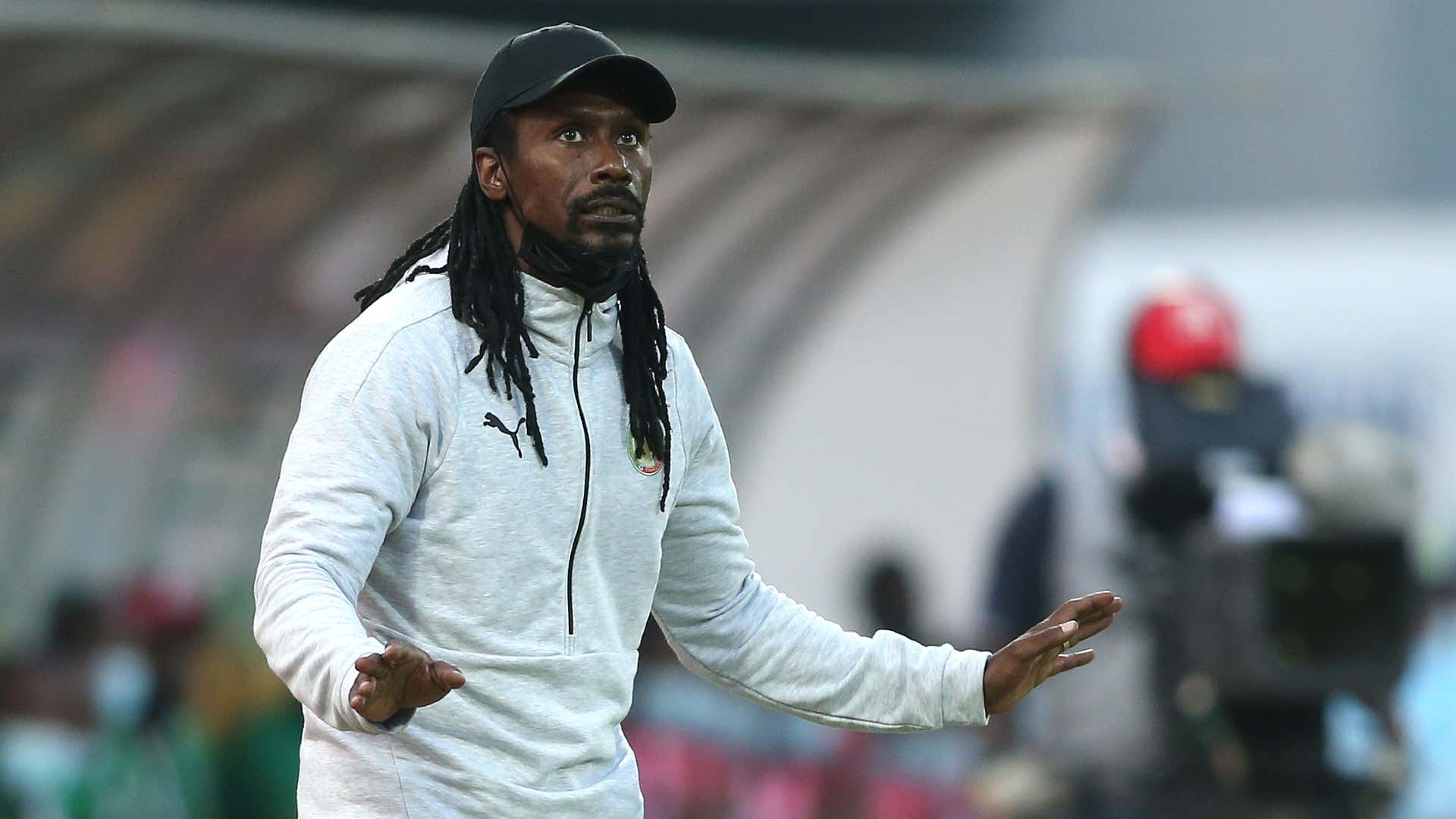 Senegal coach Aliou Cissé during the 2021 Africa Cup of Nations Afcon.