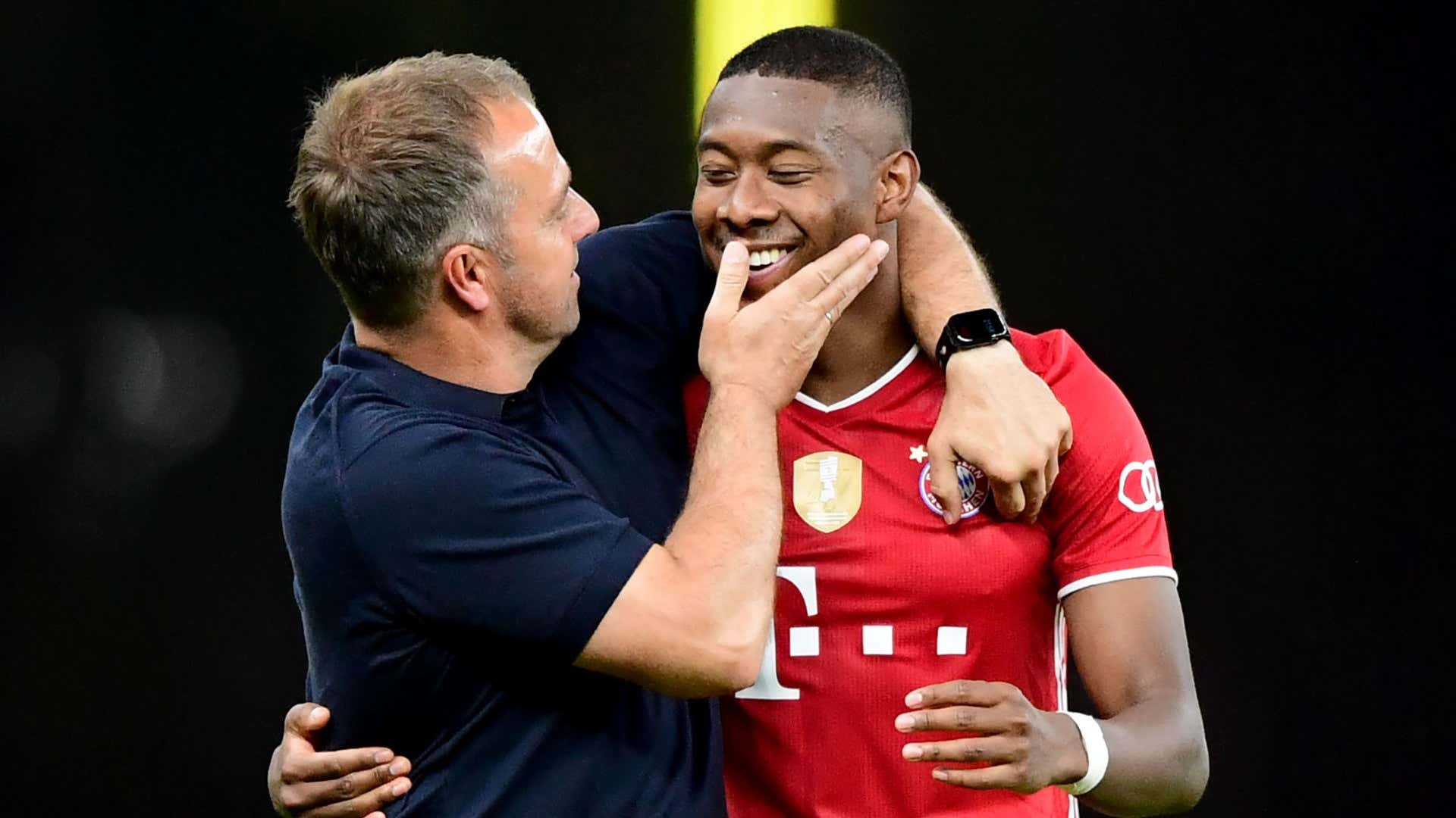 Hansi Flick and David Alaba