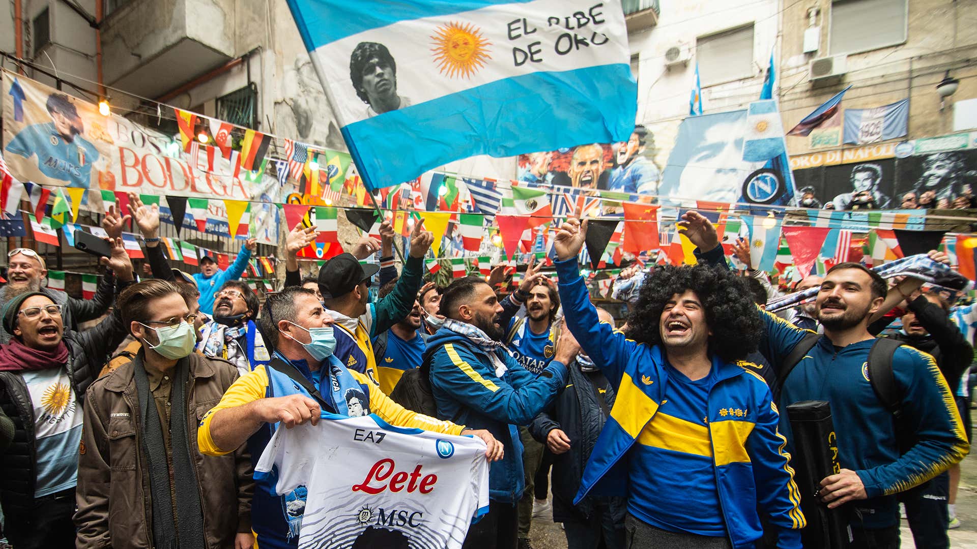 Diego Maradona tribute Naples