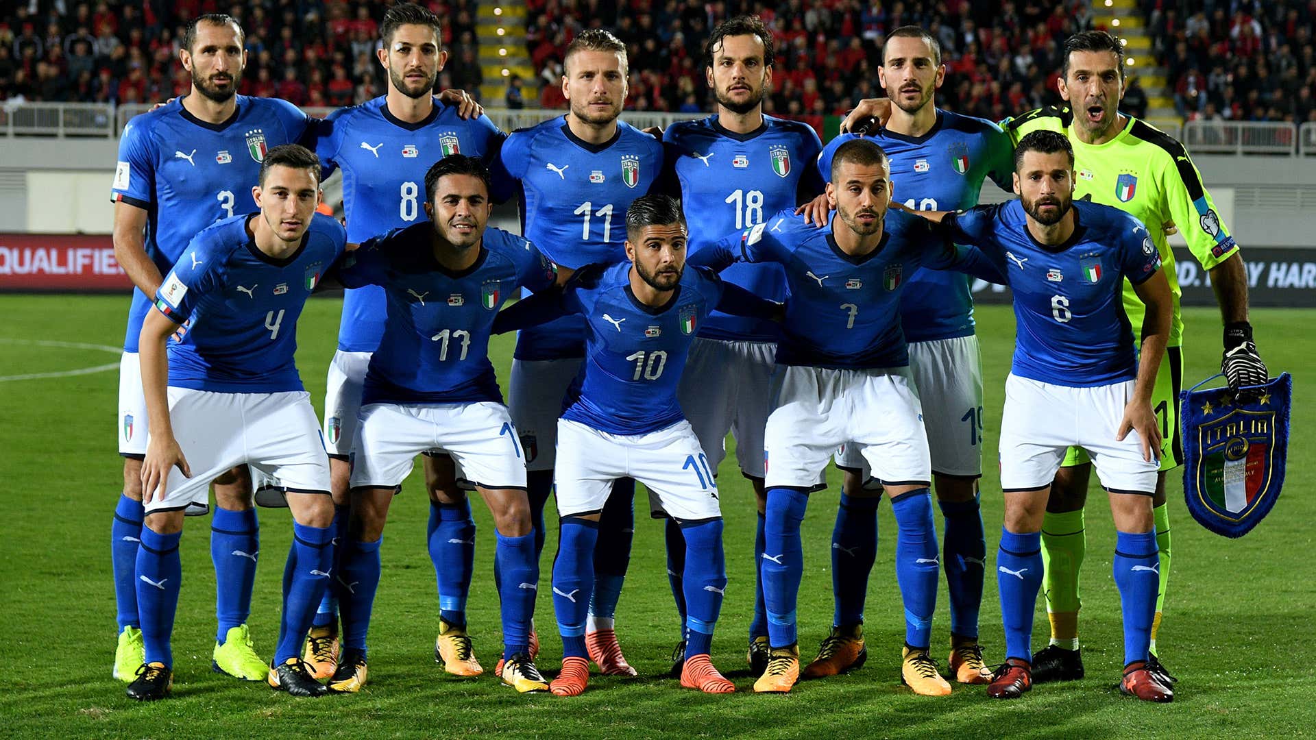 Italy team vs Albania