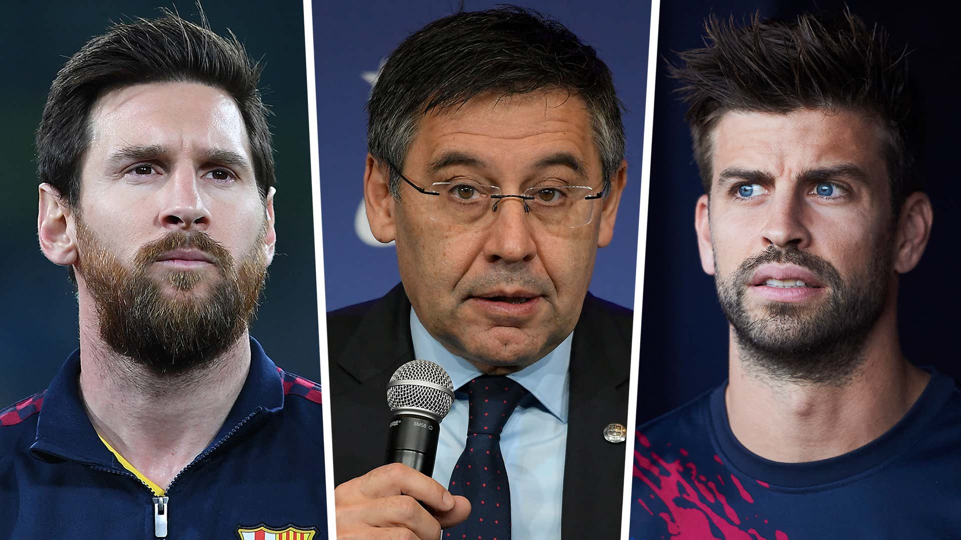Lionel Messi Bartomeu Gerard Pique Barcelona GFX