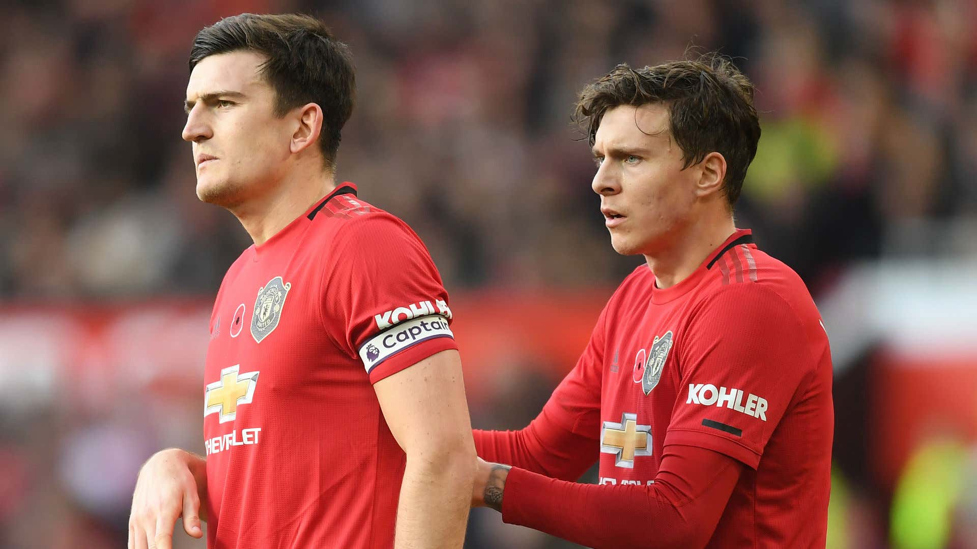Harry Maguire and Victor Lindelof Manchester United