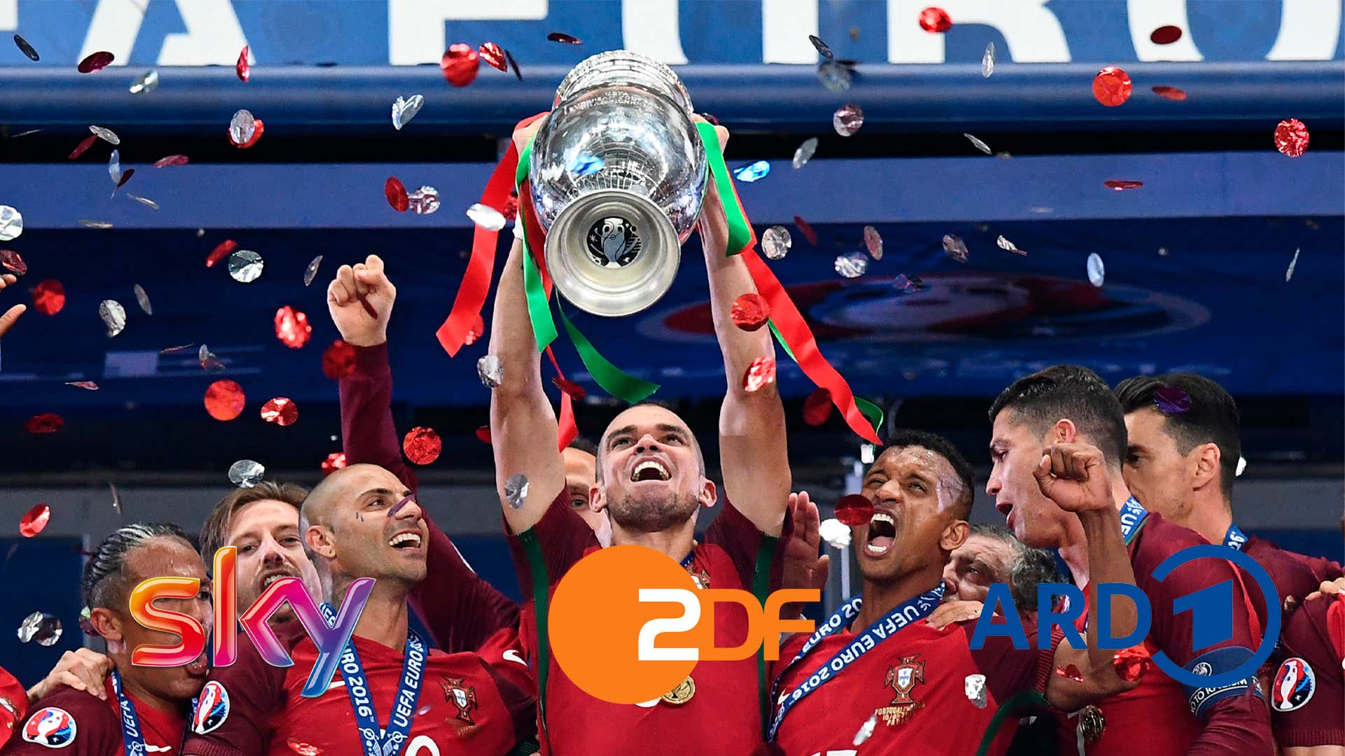ARD ZDF Sky EM 2021 Portugal 2016 europameisterschaft tv live-stream heute gfx