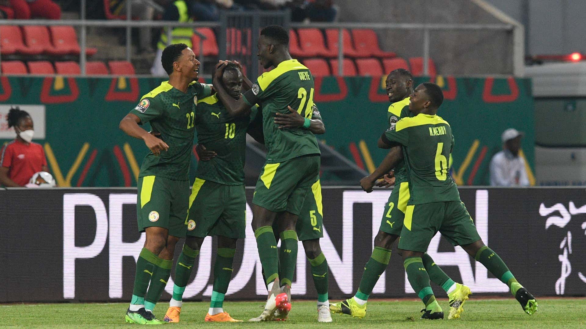 Sadio Mane celebrations Senegal vs Cape Verde