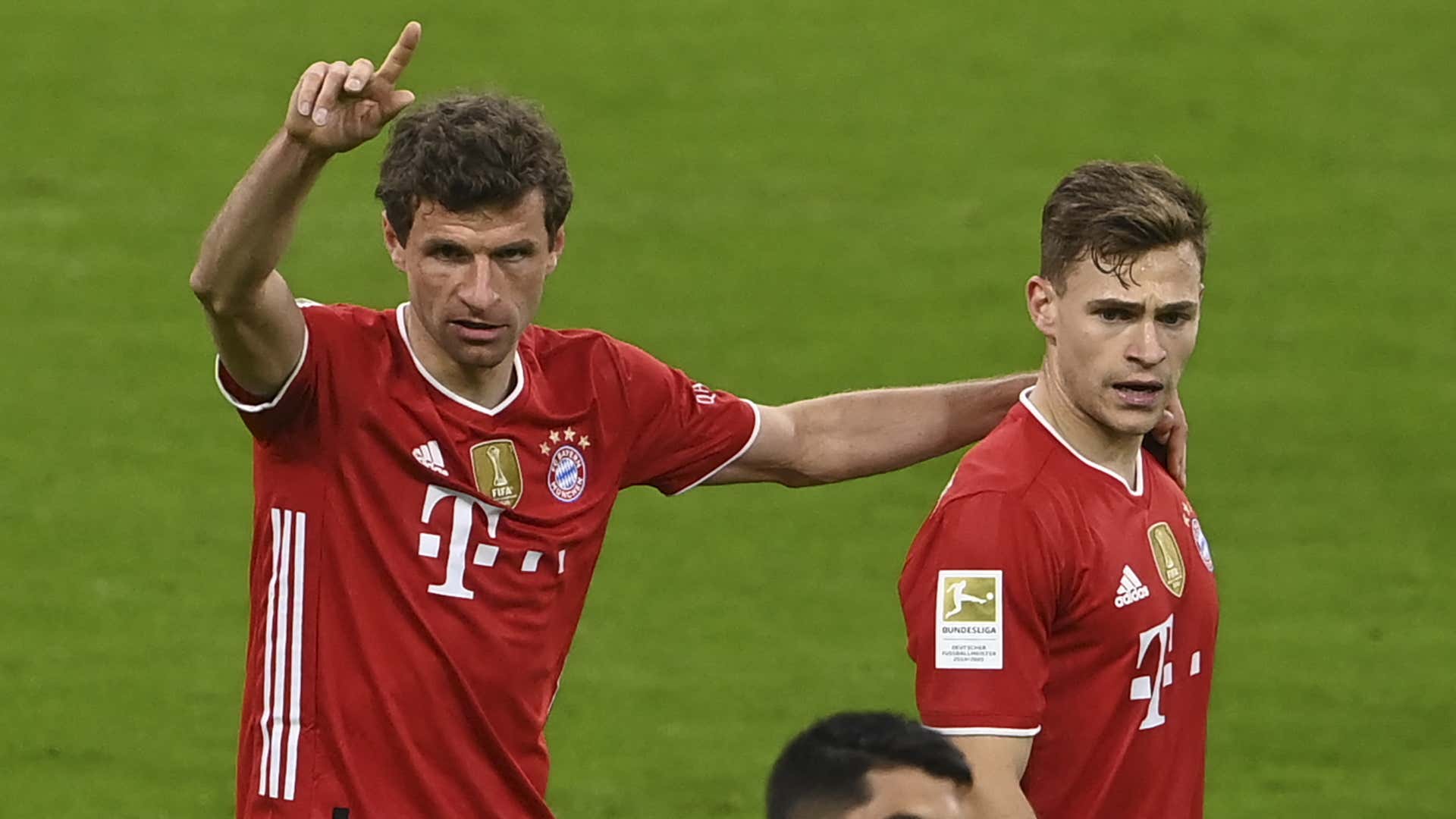 Thomas Muller, Joshua Kimmich, Bayern vs Bayer Leverkusen