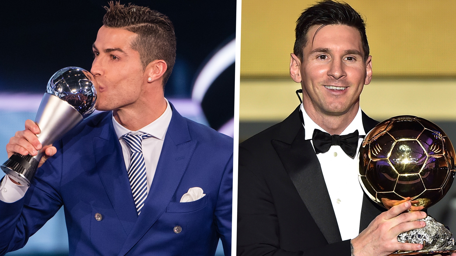 ronaldo ve messi nin kariyer istatistikleri goal com