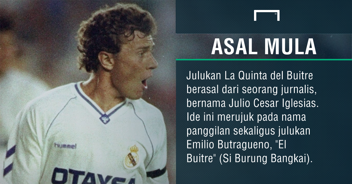 Goal Retro Masa Jaya La Quinta Del Buitre Kuintet Legendaris Real Madrid Goal Com
