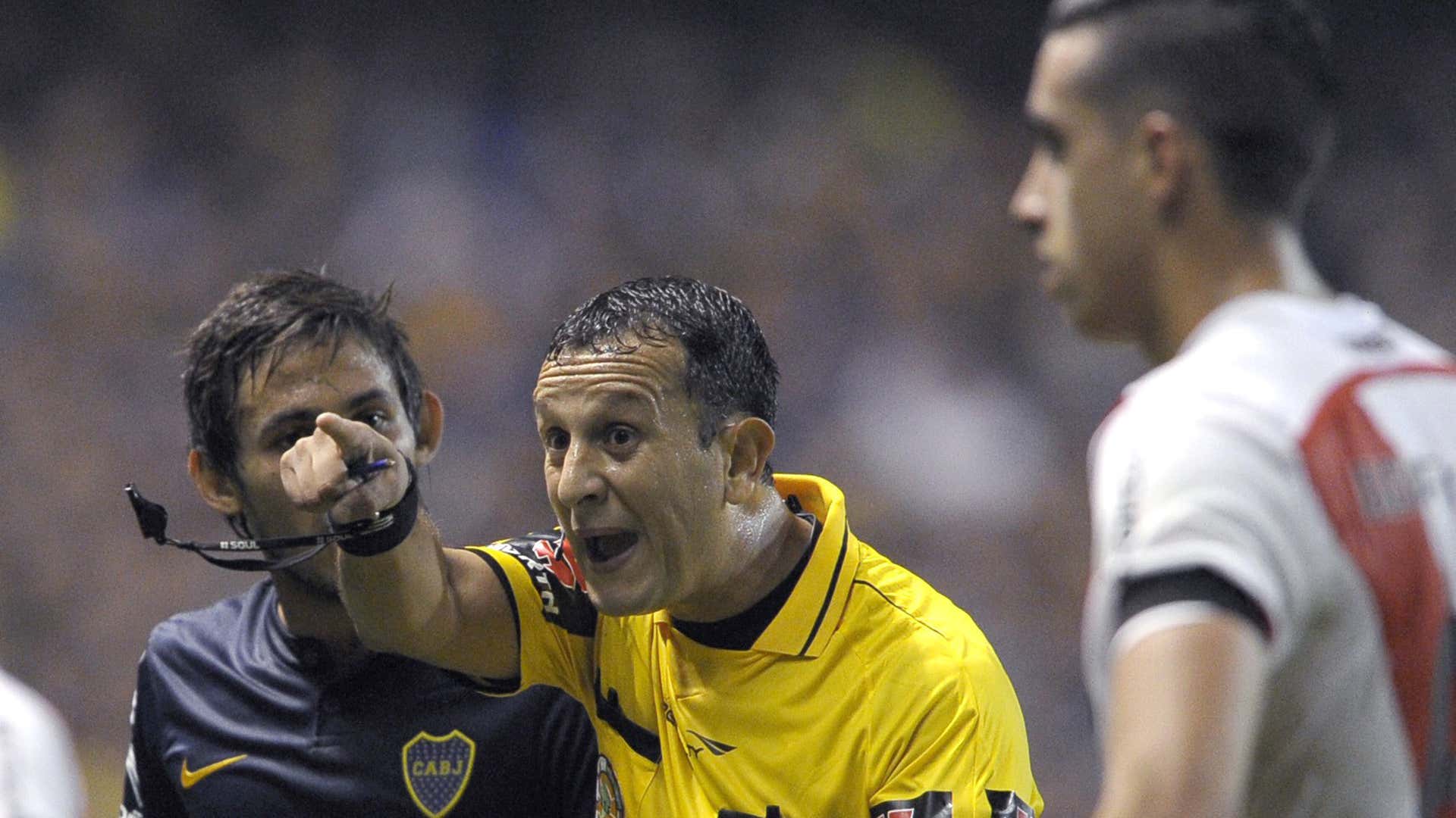 Dario Herrera Marcelo Meli Ramiro Funes Mori Copa Libertadores 2015 Boca River 19042016