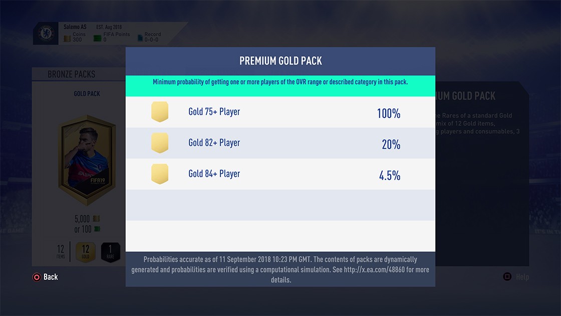 fifa 19 ultimate team pack odds what are the chances of getting ronaldo or messi in a pack goal com