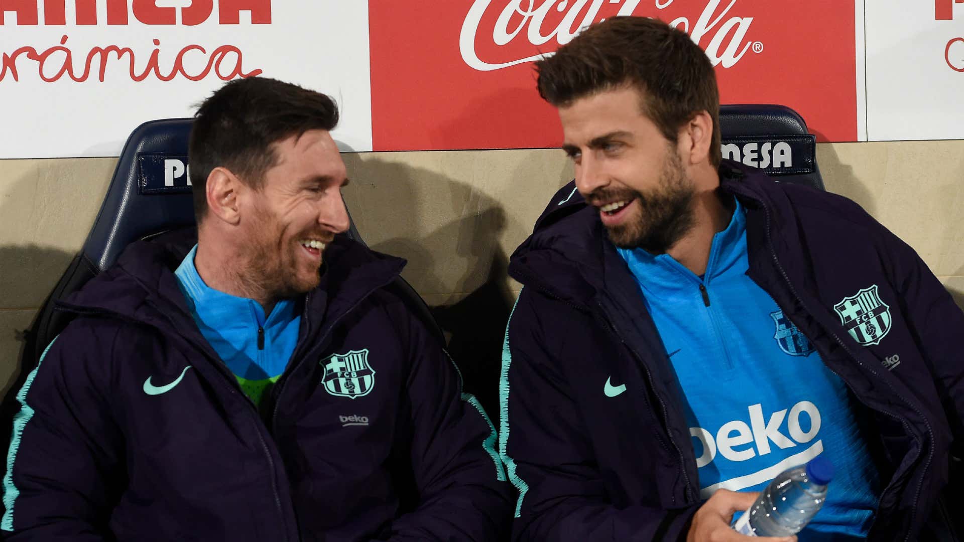 Lionel Messi Gerard Pique Barcelona 2018-19