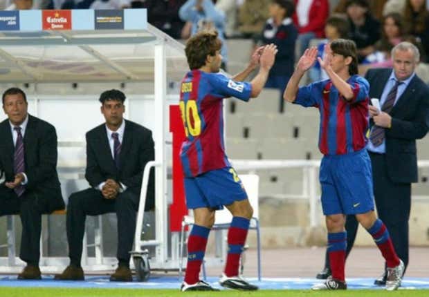 Messi debut Barcelona Espanyol 2004