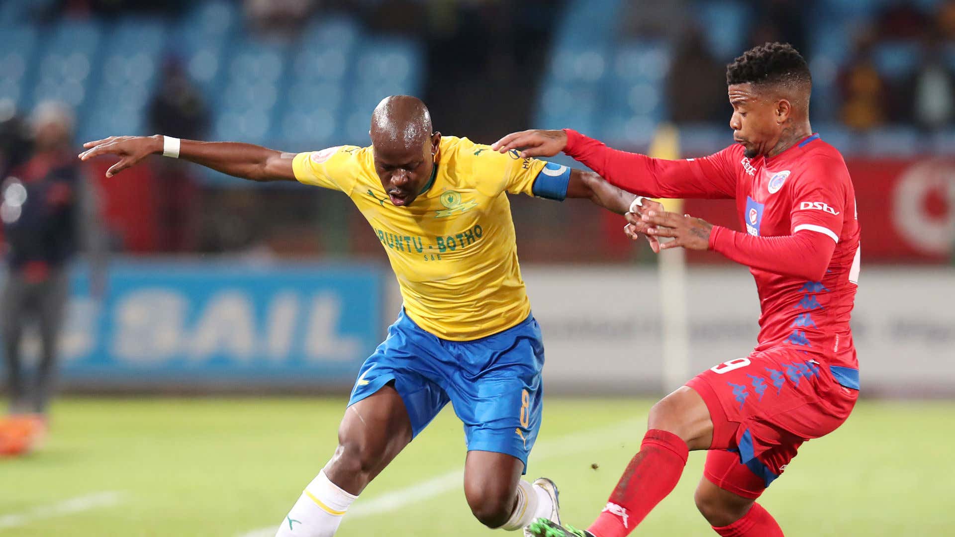 Mamelodi Sundowns v SuperSport United Hlompho Kekana and George Lebese, April 2019