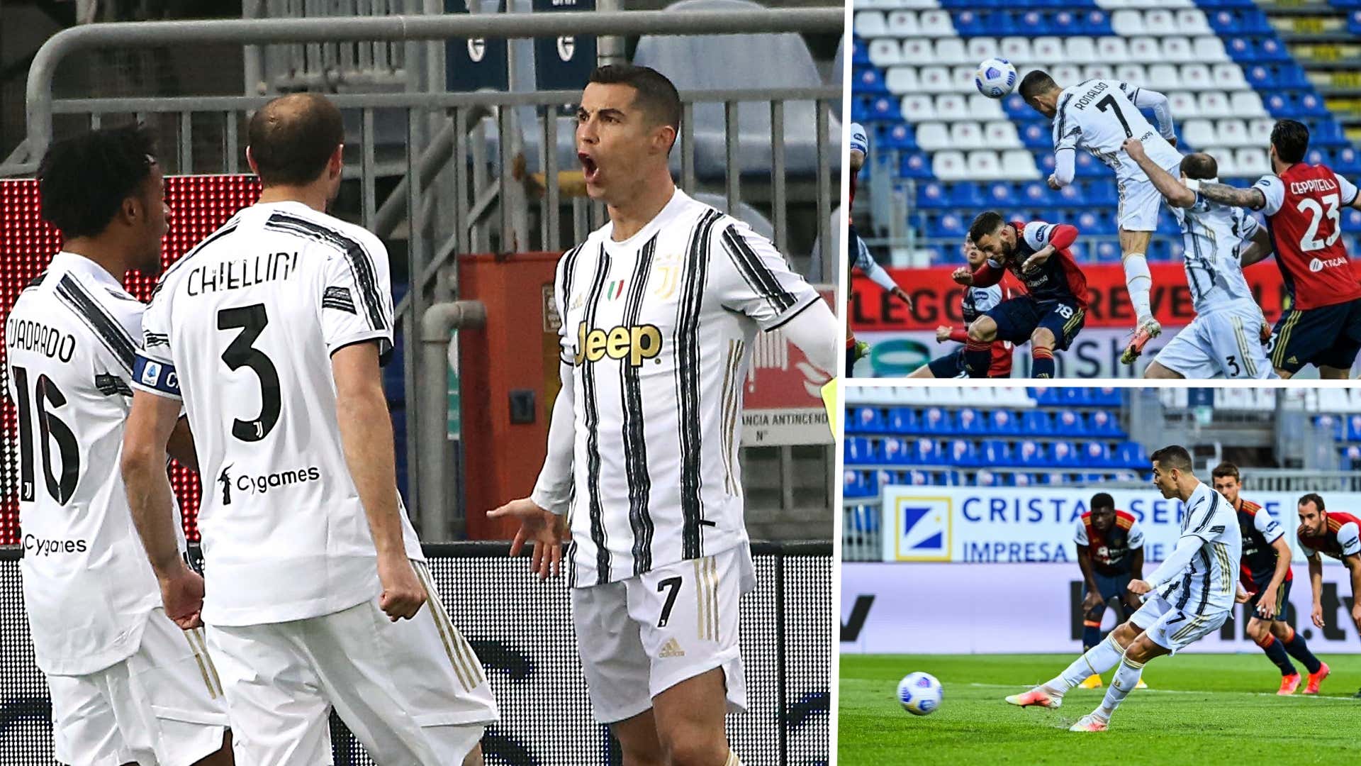 Cristiano Ronaldo hat-trick Juventus - Cagliari