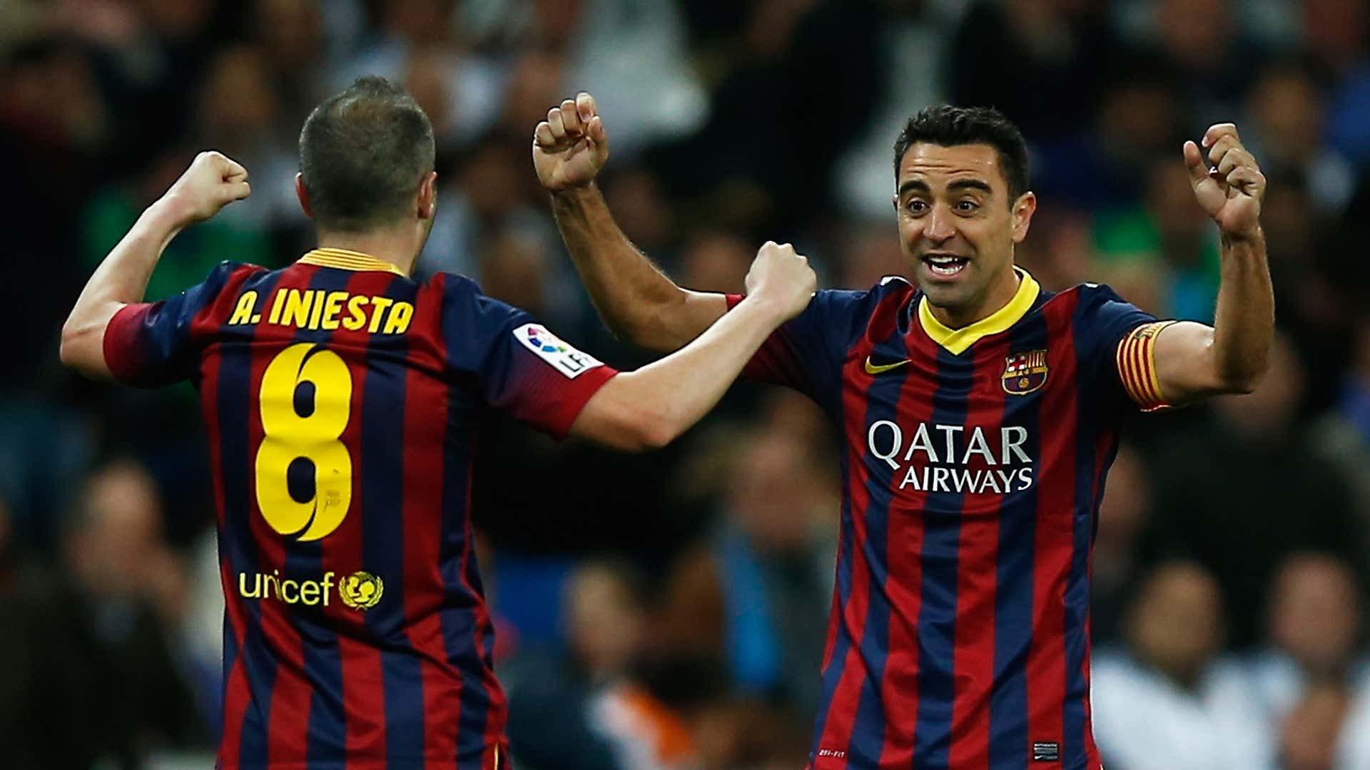 Andres Iniesta, Xavi Hernandez, Barcelona