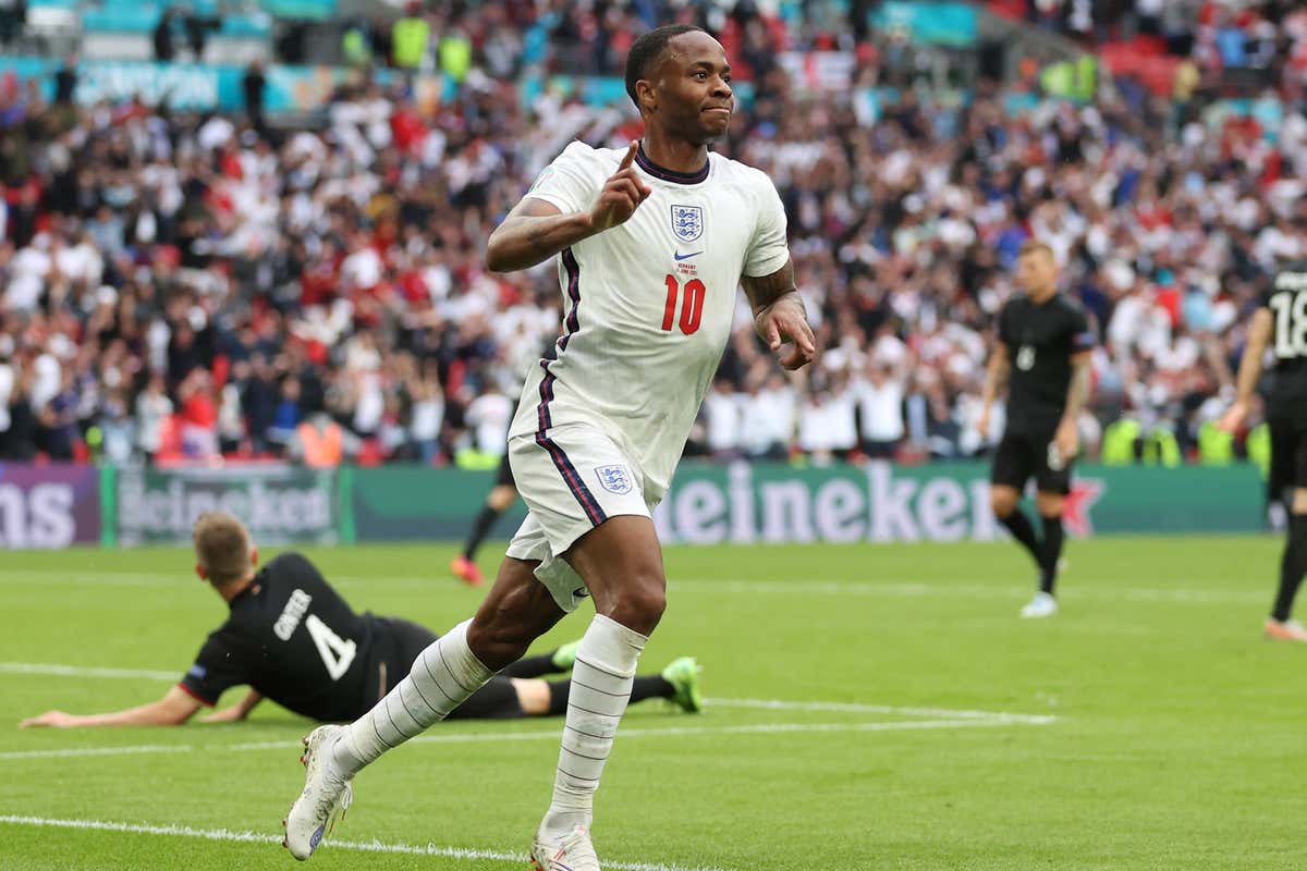 スターリング ケイン弾でイングランドが準々決勝進出 ウェンブリーでドイツに1975年以来の勝利 Goal Com スターリング ケイン弾でイングランドが準々決勝進出 ウェンブリーでドイツに1975年以来の勝利 Goal Com