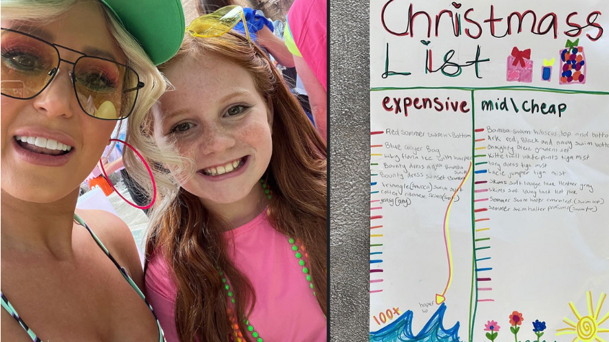 Mum leaves people shocked after showing off her 11-year-old daughter's Christmas wish list Mum leaves people shocked after showing off her 11-year-old daughter's Christmas wish list