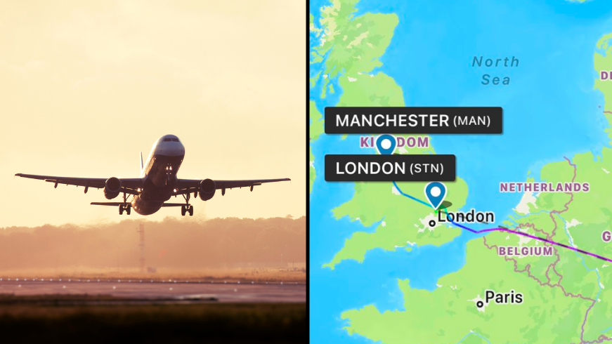 Brits flying from Manchester to London get way more than they